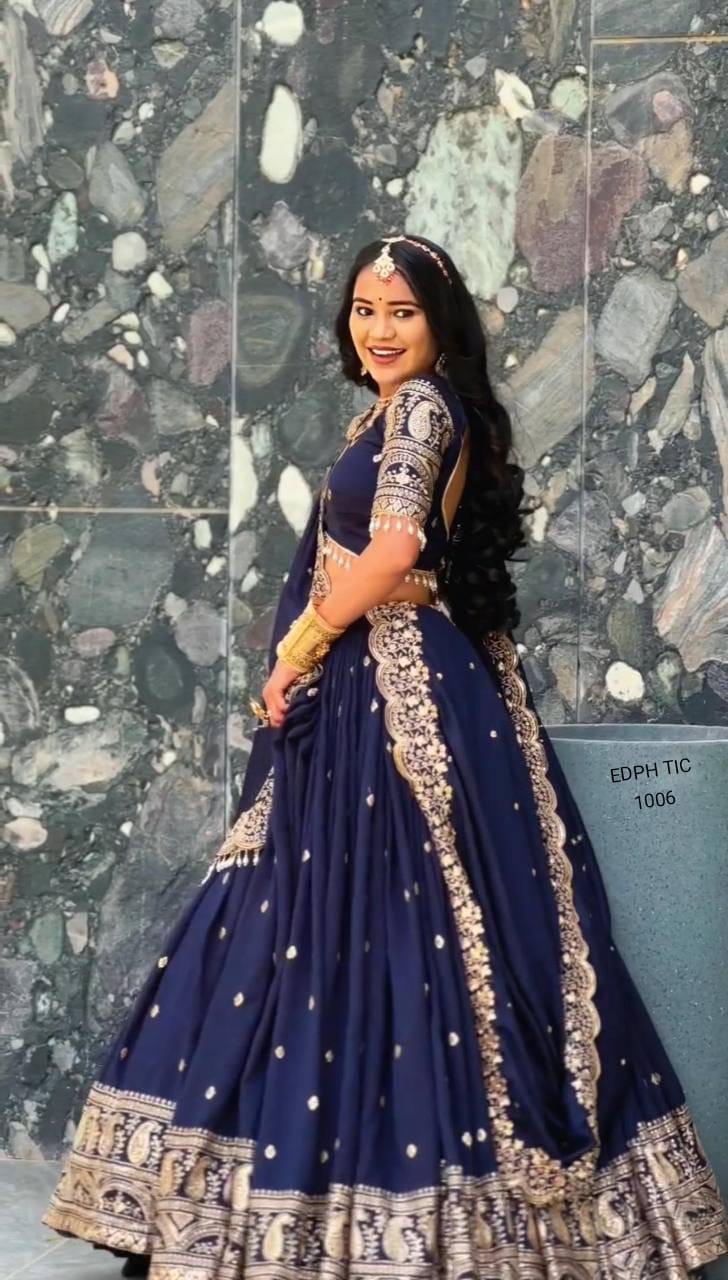 Festival Wear Fox Georgette Embroidered Lehenga Choli Set